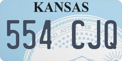 KS license plate 554CJQ