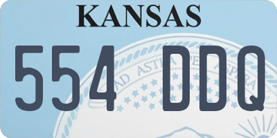 KS license plate 554DDQ