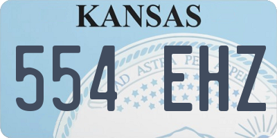 KS license plate 554EHZ