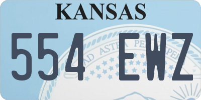 KS license plate 554EWZ