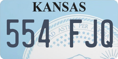 KS license plate 554FJQ