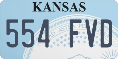 KS license plate 554FVD