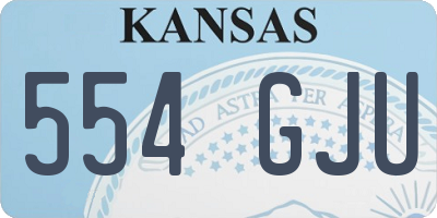 KS license plate 554GJU