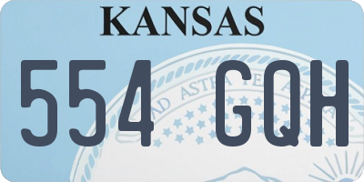 KS license plate 554GQH