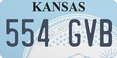 KS license plate 554GVB