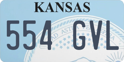 KS license plate 554GVL