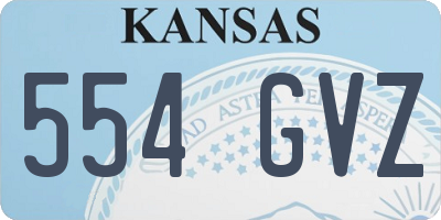 KS license plate 554GVZ