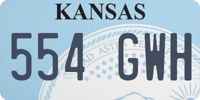 KS license plate 554GWH