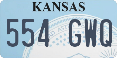 KS license plate 554GWQ
