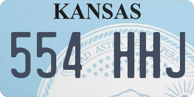 KS license plate 554HHJ