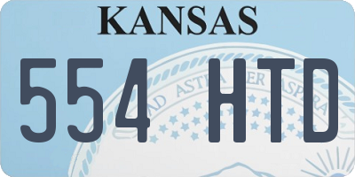 KS license plate 554HTD