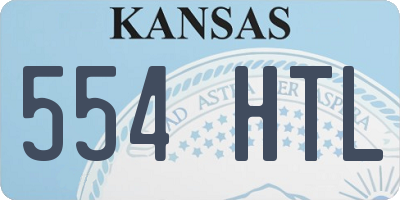 KS license plate 554HTL