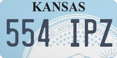 KS license plate 554IPZ