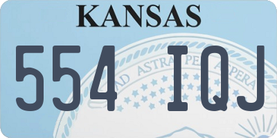 KS license plate 554IQJ