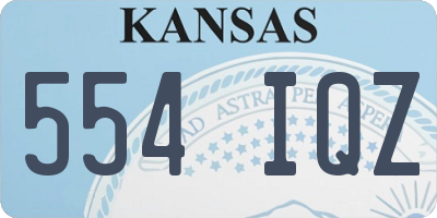 KS license plate 554IQZ