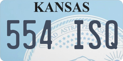 KS license plate 554ISQ