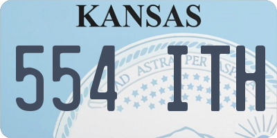 KS license plate 554ITH