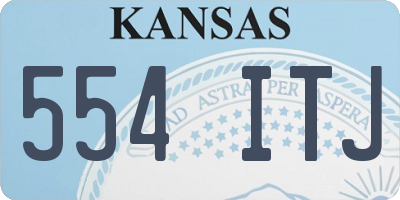 KS license plate 554ITJ