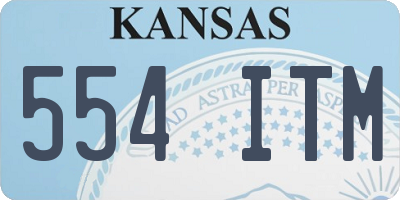 KS license plate 554ITM