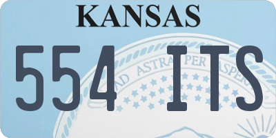 KS license plate 554ITS