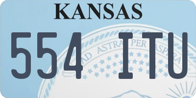 KS license plate 554ITU