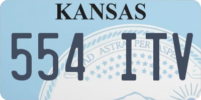 KS license plate 554ITV