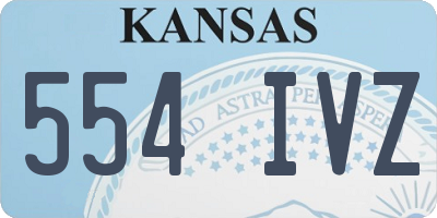 KS license plate 554IVZ