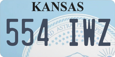KS license plate 554IWZ