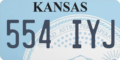 KS license plate 554IYJ
