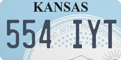 KS license plate 554IYT