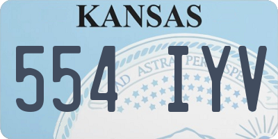 KS license plate 554IYV
