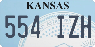 KS license plate 554IZH