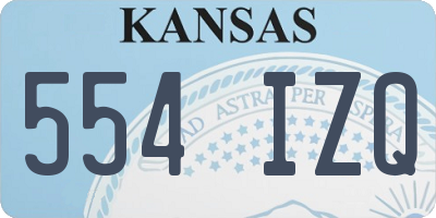 KS license plate 554IZQ