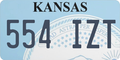KS license plate 554IZT