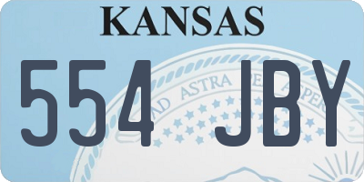 KS license plate 554JBY