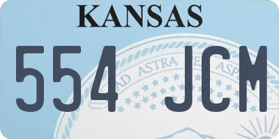 KS license plate 554JCM