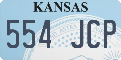 KS license plate 554JCP
