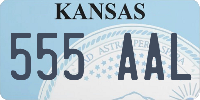 KS license plate 555AAL