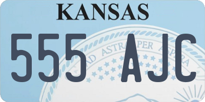 KS license plate 555AJC
