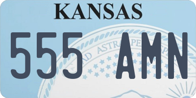 KS license plate 555AMN
