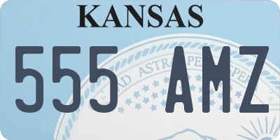 KS license plate 555AMZ