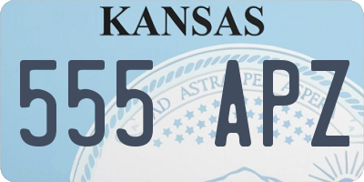 KS license plate 555APZ
