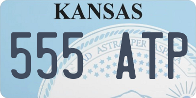 KS license plate 555ATP