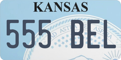 KS license plate 555BEL