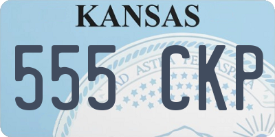 KS license plate 555CKP