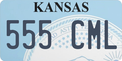 KS license plate 555CML