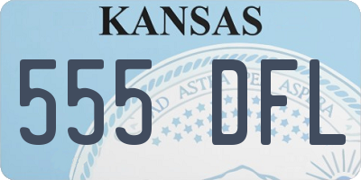 KS license plate 555DFL