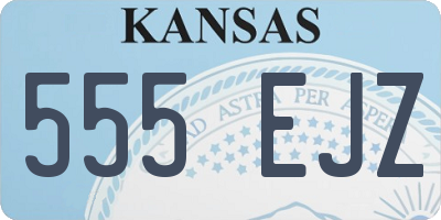 KS license plate 555EJZ