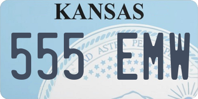 KS license plate 555EMW