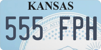 KS license plate 555FPH